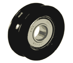 Roues-gorge-polyamide-noir