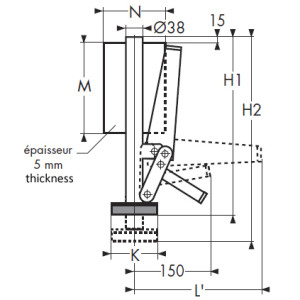 plan-patin-d'immoilisation-a-souder-droite-cc1307