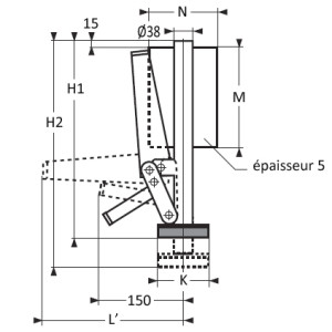 plan-patin-d'immobilisation-a-souder-gauche-cc1305