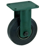 Sur commande uniquement roulette-caoutchouc-corps-droit-en-fonte-vert-cc2925